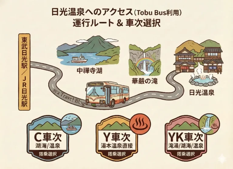 從 JR日光/東武日光 到 日光湯元的交通 5 Tobu Bus