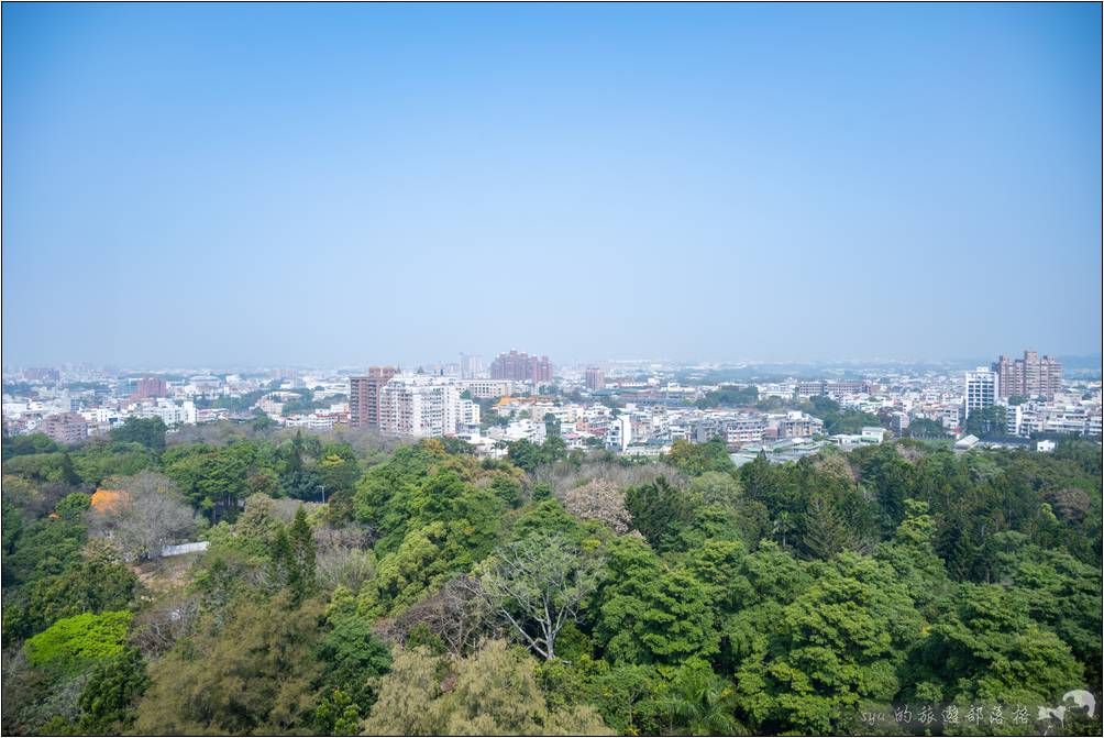 射日塔可以遠眺嘉義市的風景