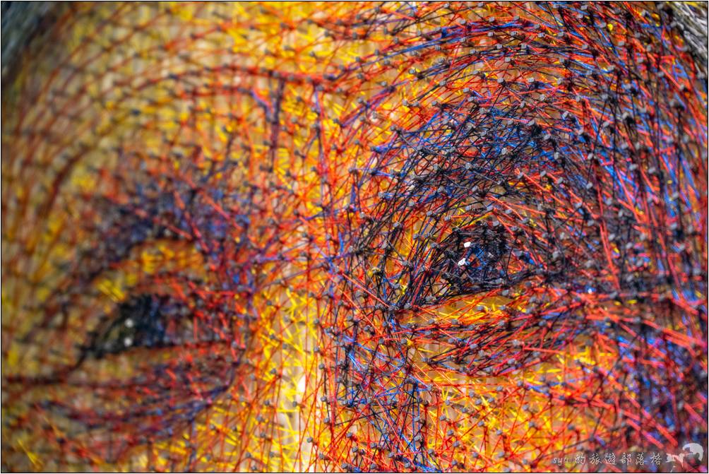 藝術家「陳正浩」非常有看頭的釘線畫藝術創作