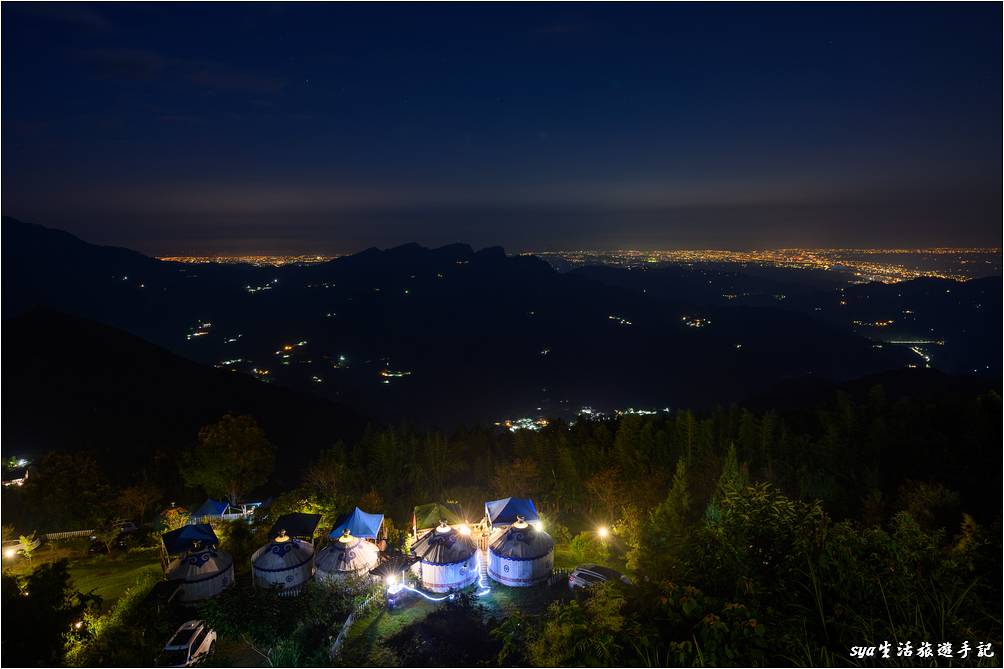 從營區可以清楚的欣賞到新竹與竹南的夜景